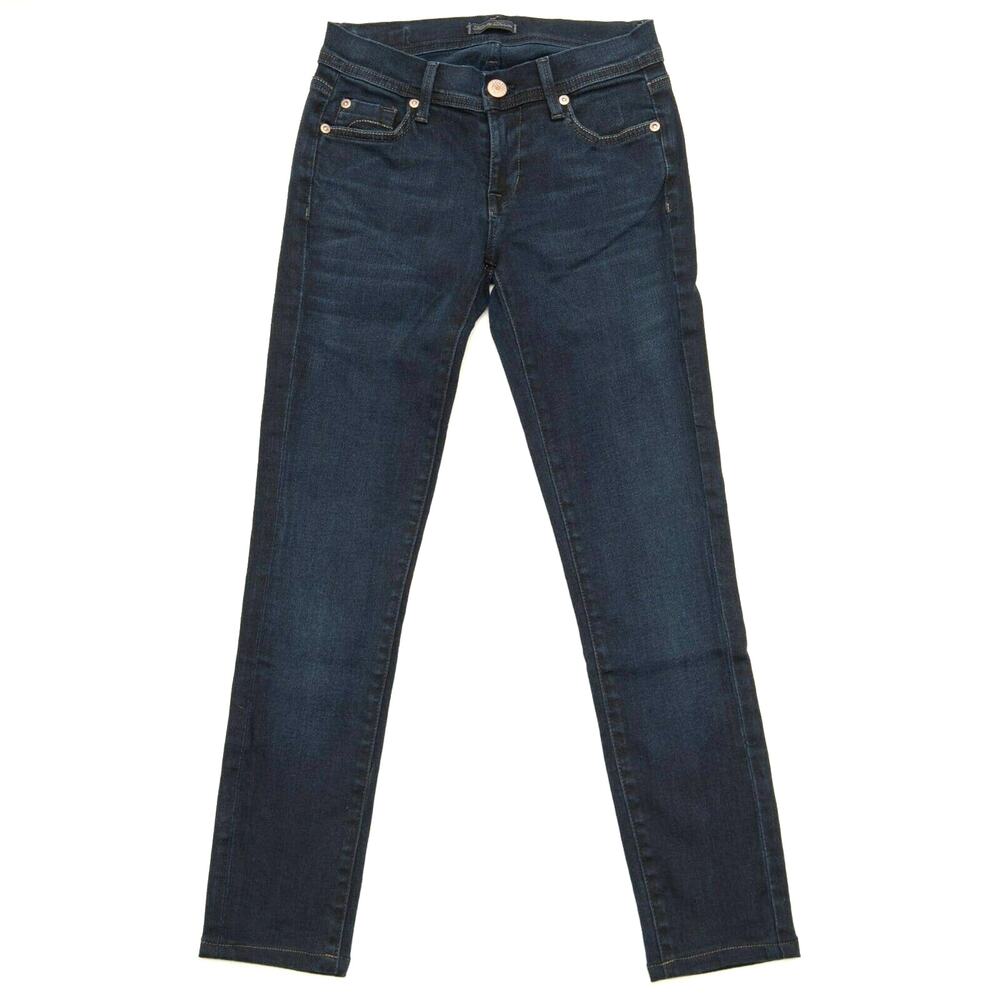 Fidelity Denim Pacific Dark Sand Twiggy Skinny Jeans Size 25